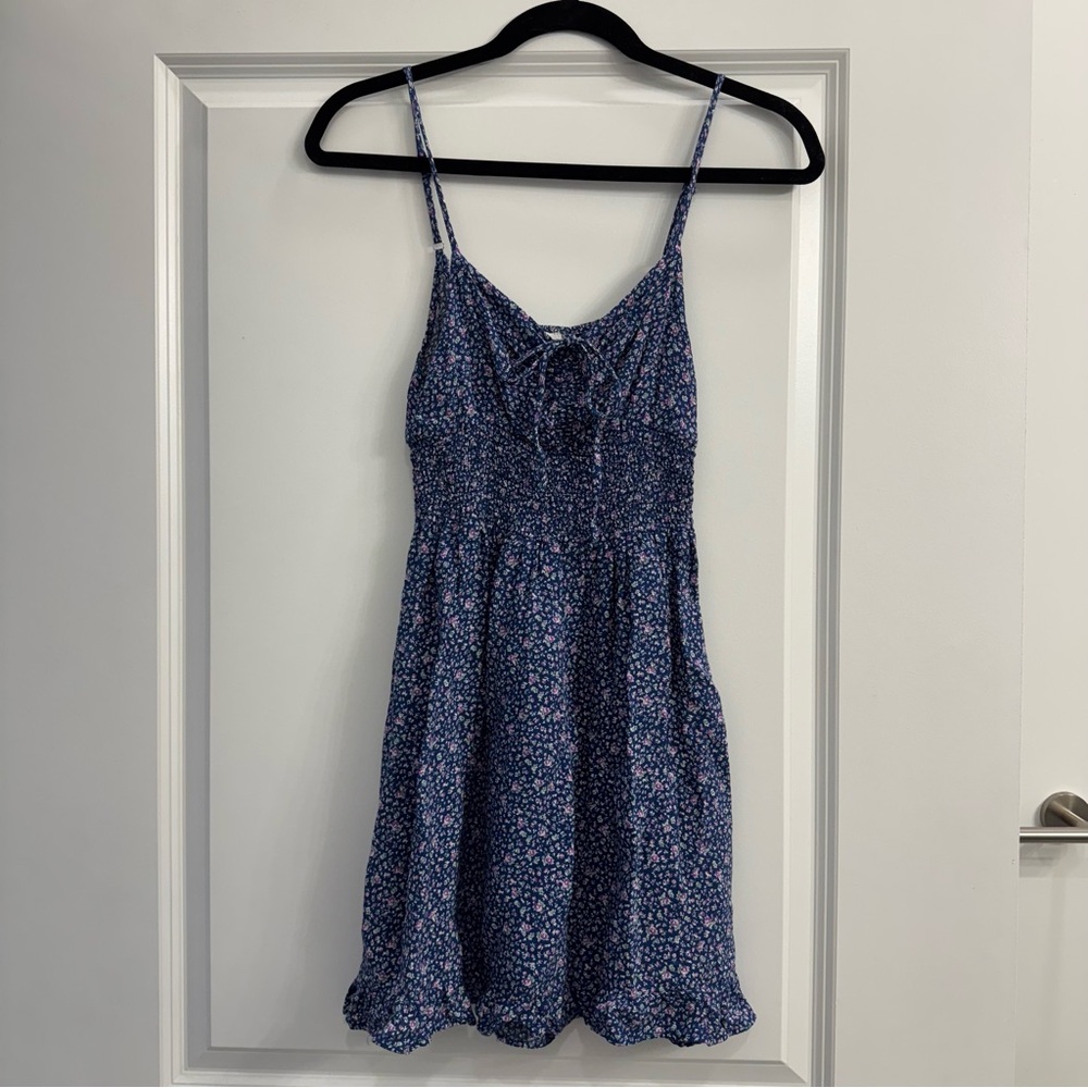 Blue and Purple Floral Sundress
